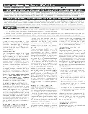 NYC-4S-EZ Instructions 2018 - Fill and Sign Printable Template Online