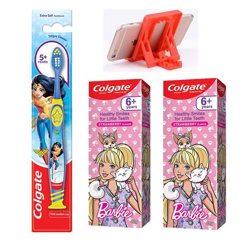 Colgate Kids (5+ years) Wonder Woman Toothbrush Extra Soft with Tongue ...