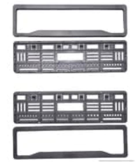 Cabix Car IND Number Plate Frame Cover Black HSRP Standard Size (Front ...