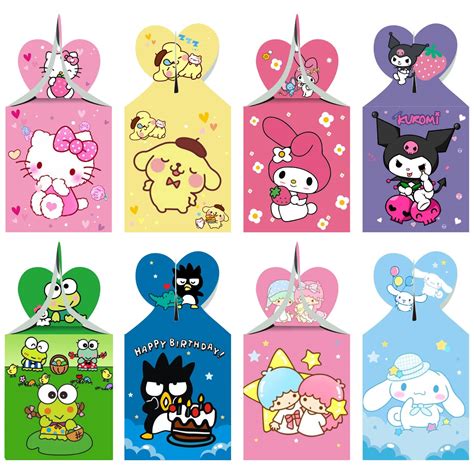Buy ARHAVI 12Pcs Kitty Kuromi and My Melody Keroppi Pompompurin Badtz ...