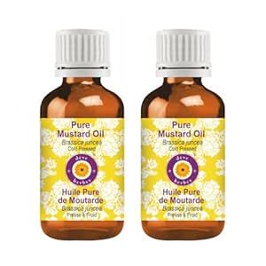 Deve Herbes Pure Mustard Oil (Brassica juncea) | Cold Pressed | Natural ...