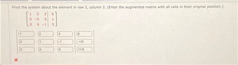 Matrix Pivot Element 的图像结果