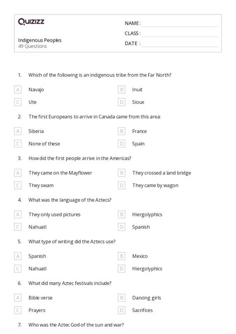 50+ inca civilization worksheets for 4th Class on Quizizz | Free ...