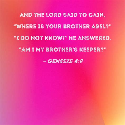 Brother And Sister's Keeper Bible Verse at Michelle Ma blog