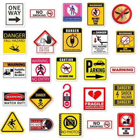 Warning Sign Stickers 的图像结果
