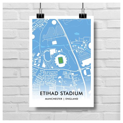 Buy Home.Ground.s MANCHESTER CITY"ETIHAD STADIUM" Wall Art Graphic ...