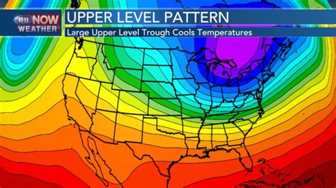 Upper level trough brings cool May temperatures