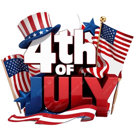 Happy 4th Of July Text With Usa Flag, Happy 4th Of July, Usa Flag ...