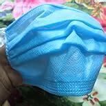 INLIFE 3ply Non Woven Disposable Face Mask for Pollution with Nose Pin ...