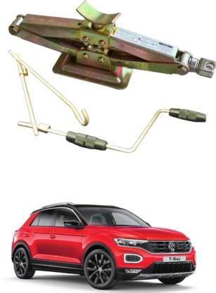 MATIES Car Scissor Tyre Jack with Foldable Rod for Volkswagen TRoc 2021 ...