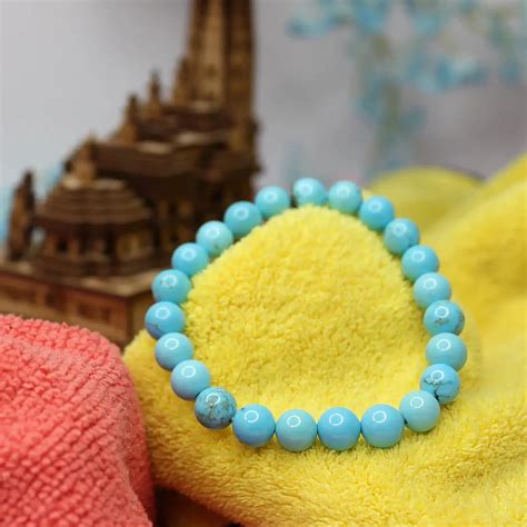 Blue Magnesite Turquoise Bracelet - For Astrologers - Pandit.com