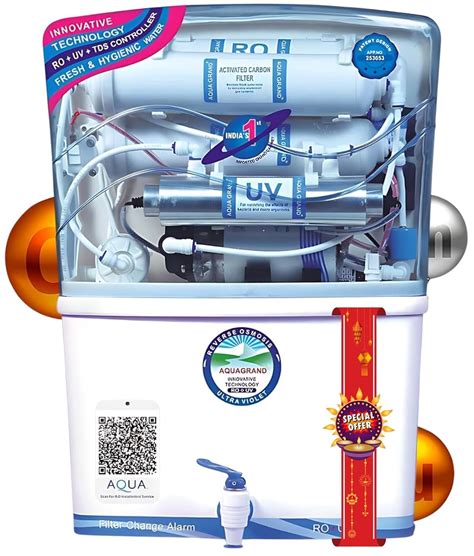 Aqua Grand Plus RO Domestic Water Purifier (RO+ LED UV+COPPER WITH ...