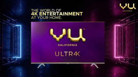VU launches Ultra-edge 4K TV range in India, prices start at ₹25,999 ...
