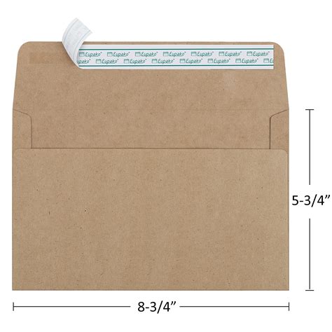 Snapklik.com : A9 Envelopes Sefl Seal 100 Pack, Brown Invitation ...