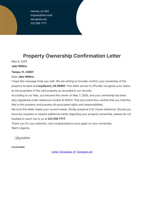 Free Bank Details Confirmation Letter Template to Edit Online