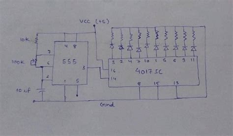 Image result for LED Circuit Using 4017 PCB Layout