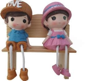 Aromora Cute Romantic Sweet Love Hanging Leg showpiece for Home Decor ...