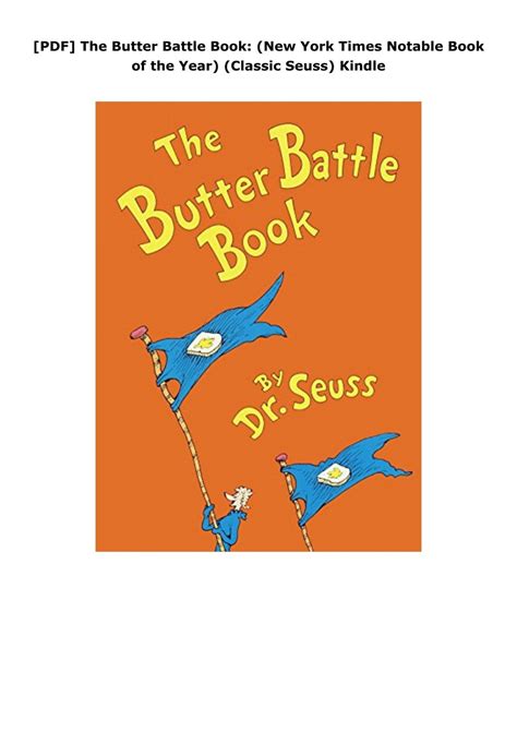 Butter Battle Book Pdf in $2. Among books for children, probably… | by ...