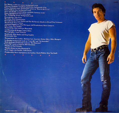 BRUCE SPRINGSTEEN Born in the USA Patriotic Republicans Album Cover Gallery & 12" Vinyl LP ...
