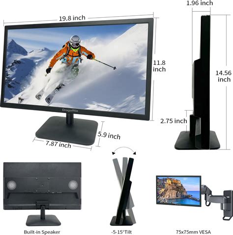 Dragolftie 21.5 Inch Touchscreen Monitor FHD 1920x1080P, India | Ubuy