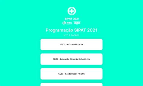 Image result for Programacao Sipat