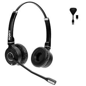 TruVoice Agent AW40 Wireless Headset with Extended Range DECT Wireless ...