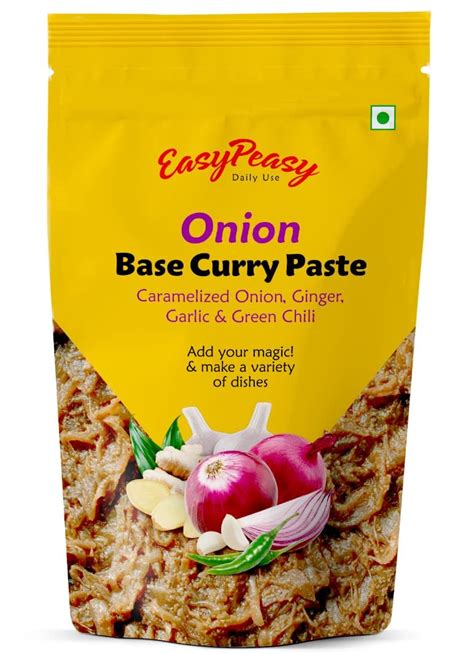 EasyPeasy - 2 x Onion Base Curry Paste - 240g each (Pack of 2) | Indian ...