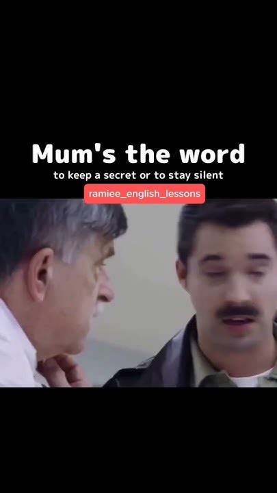 Mum's the word 🤫#english #idioms #learnenglish #dubai #meaning #viral # ...
