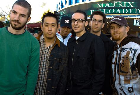 Linkin Park at the Matrix Reloaded premiere in 2003 / Session was used ...