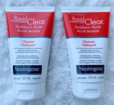 Neutrogena Rapid Clear Stubborn Acne CLEANSER X 2 Face Wash 2025 125ml ...