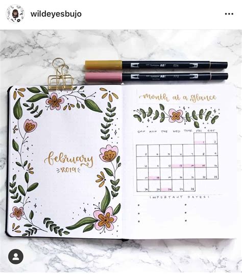 Image result for February Bullet Journal