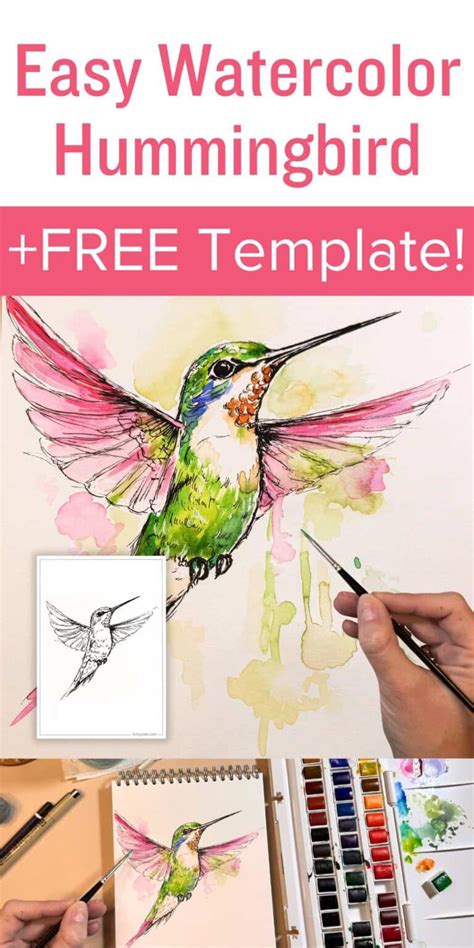 Image result for Simple Hummingbird Watercolor Tutorials