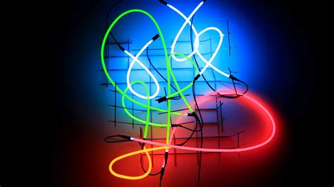 Download wallpaper 2560x1440 neon, glow, lamp, multi-colored widescreen ...