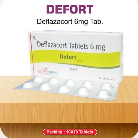 Defort M - Deflazacort Tablets 6 mg - Scothuman Lifesciences