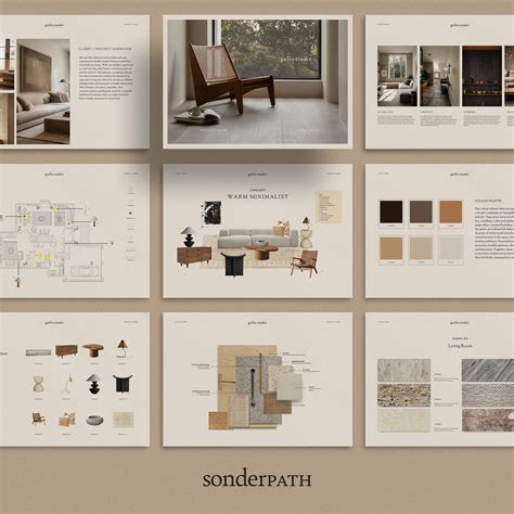 Interior Design Template Bundle, Interior Design Presentation, Interior ...