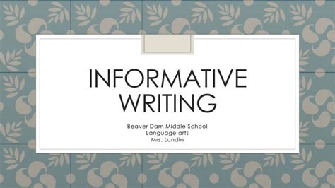 Informative Writing Style Meaning 的图像结果