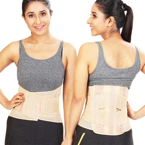Buy JSB BS55 Lumbo Sacral Belt Contoured LS Belt for Back Pain Relief ...