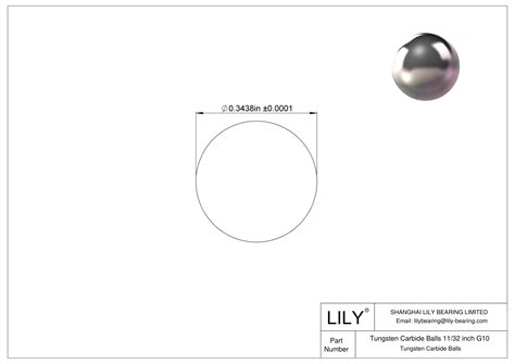 Tungsten Carbide Balls 11/32 inch G10 | Tungsten Carbide Balls | LILY ...