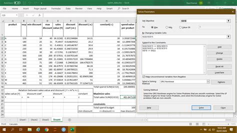 Image result for Linear Optimization Excel