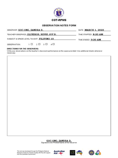 Image result for Classroom Observation Notes