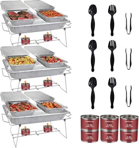 Amazon.com: Disposable Chafing Dish Buffet Set, 33 Piece of Chafing ...