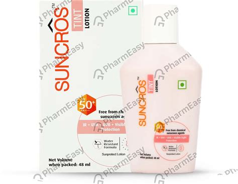 Buy SUNCROS TINT SUNSCREEN LOTION SPF50 48ML Online & Get Upto 60% OFF ...