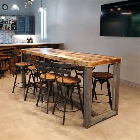 Counter or Bar Height Table in Natural Finish | Hundreds of Dimensions ...