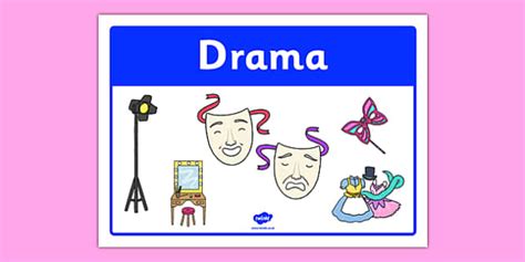 Drama Classroom Area Sign