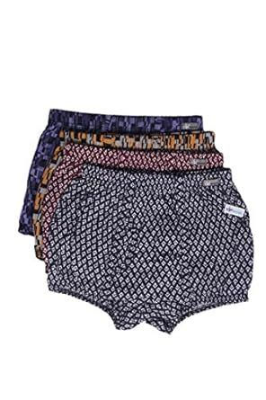 VIP Brando Men's Cotton Printed Semi Long Trunk (Multicolour, XL, 95 cm ...