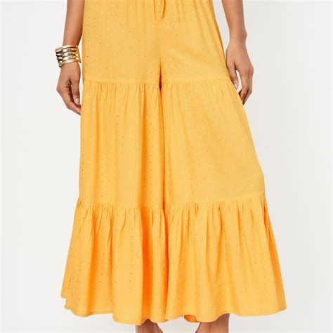Buy Women Sequin Embellished Sharara Pants Online at just Rs. 999.0 ...