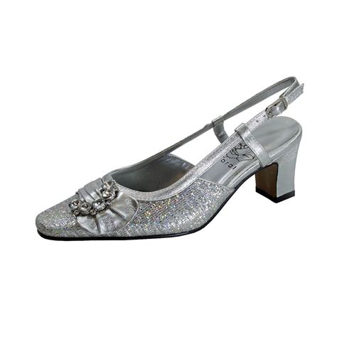 Floral - FLORAL Clea Women's Wide Width Dress Slingback Metallic Shoes ...