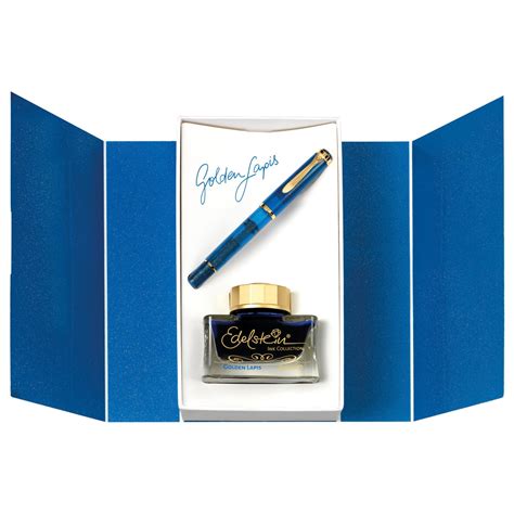 Pelikan Classic M200 SE Golden Lapis Fountain Pen Set (Special Edition