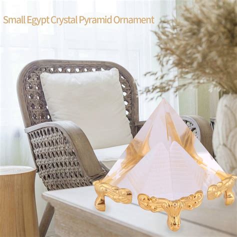 Buy Crystal Pyramids Figurine, Egyptian Pyramids Figurine Statue Model ...