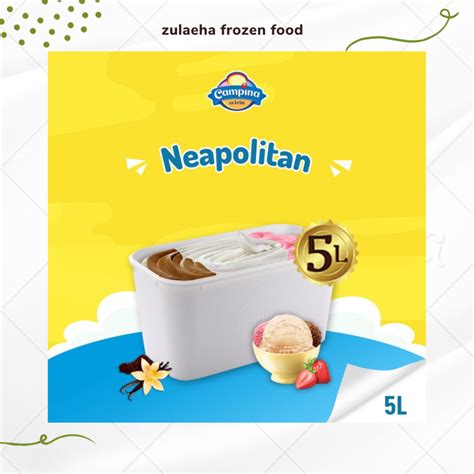 Jual Campina Ice Cream 5 Liter Es Krim Campina Ukuran 5 Liter | Shopee ...